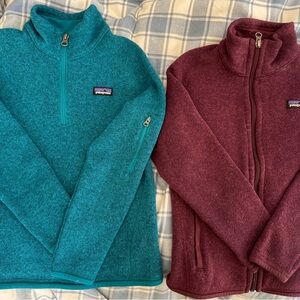 PAIR of Patagonia Fleece Jackets (One 1/4 Zip & 1 Full zip)